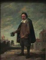 Le Queteur avec une crécelle à la main - David Teniers le Jeune - Alpha Reproduction