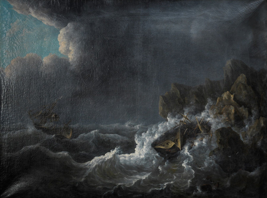 Le Naufrage, Raden Saleh Sjarif Boestaman, 1840