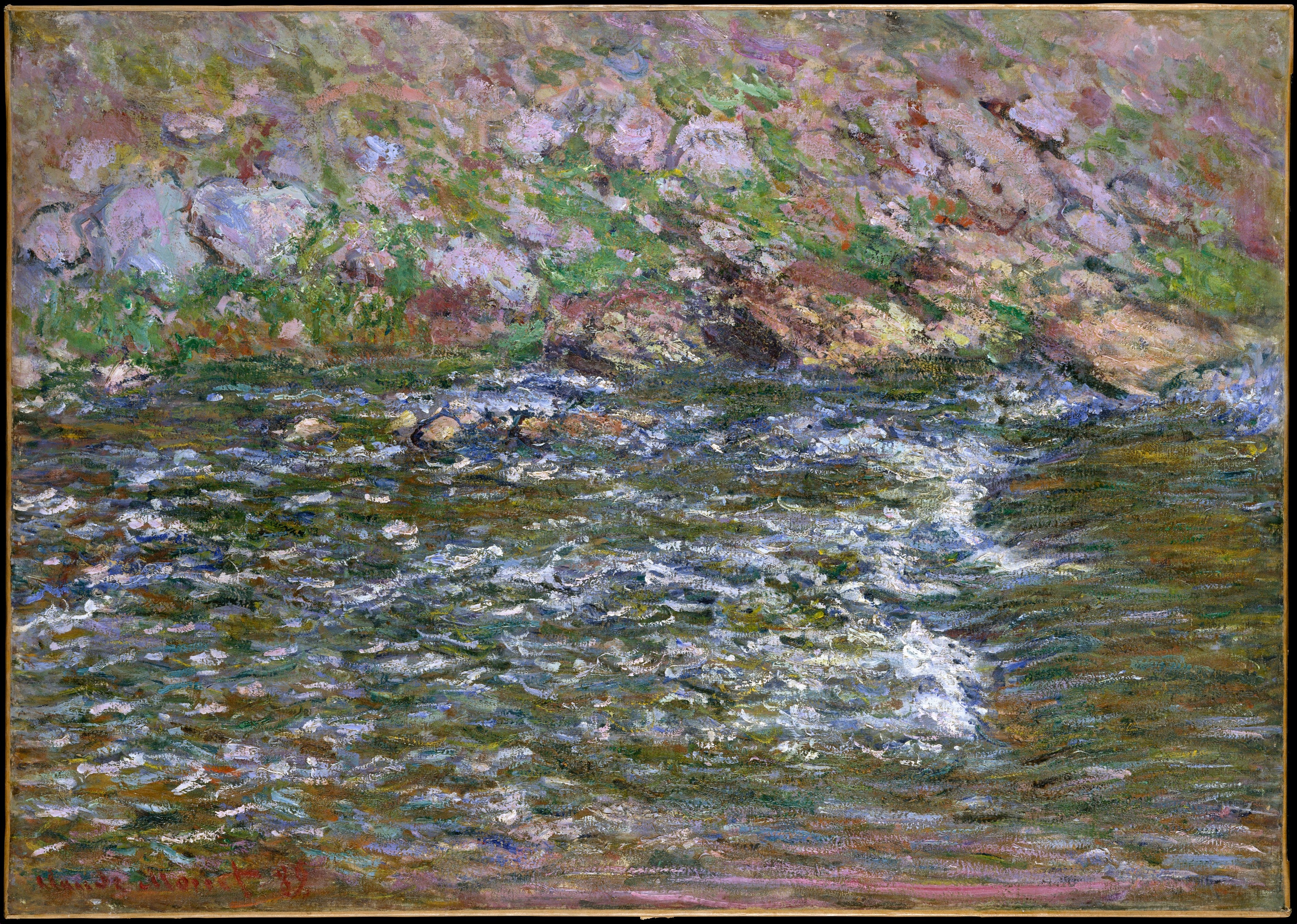 Reproduction du tableau « Rapides sur la petite creuse à Fresselines - Claude Monet » par Alpha Reproduction en peinture à l’huile