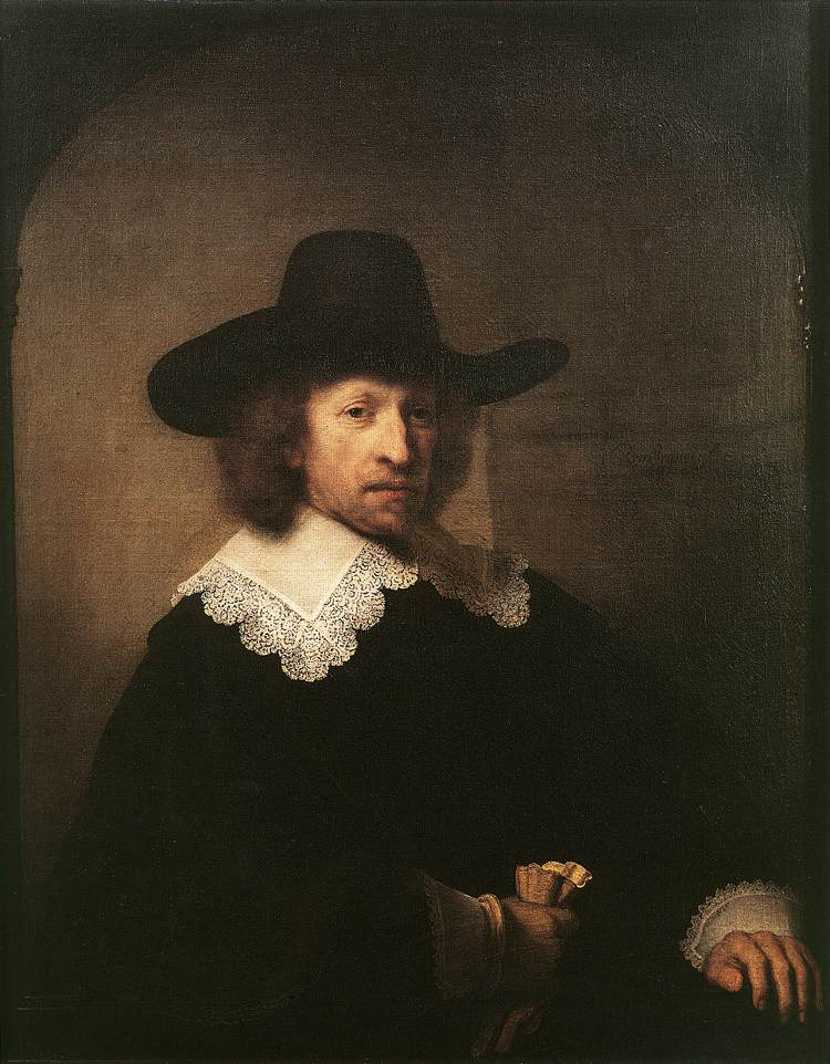 Reproduction du tableau « Portrait de Nicolas van Bambeeck - Rembrandt » par Alpha Reproduction en peinture à l’huile