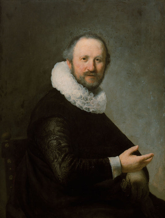 Reproduction du tableau « Portrait d’homme. - Rembrandt » par Alpha Reproduction en peinture à l’huile