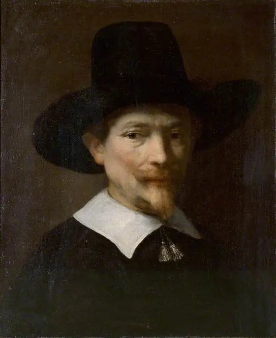 Reproduction du tableau « Portrait d'un homme - Rembrandt » par Alpha Reproduction en peinture à l’huile
