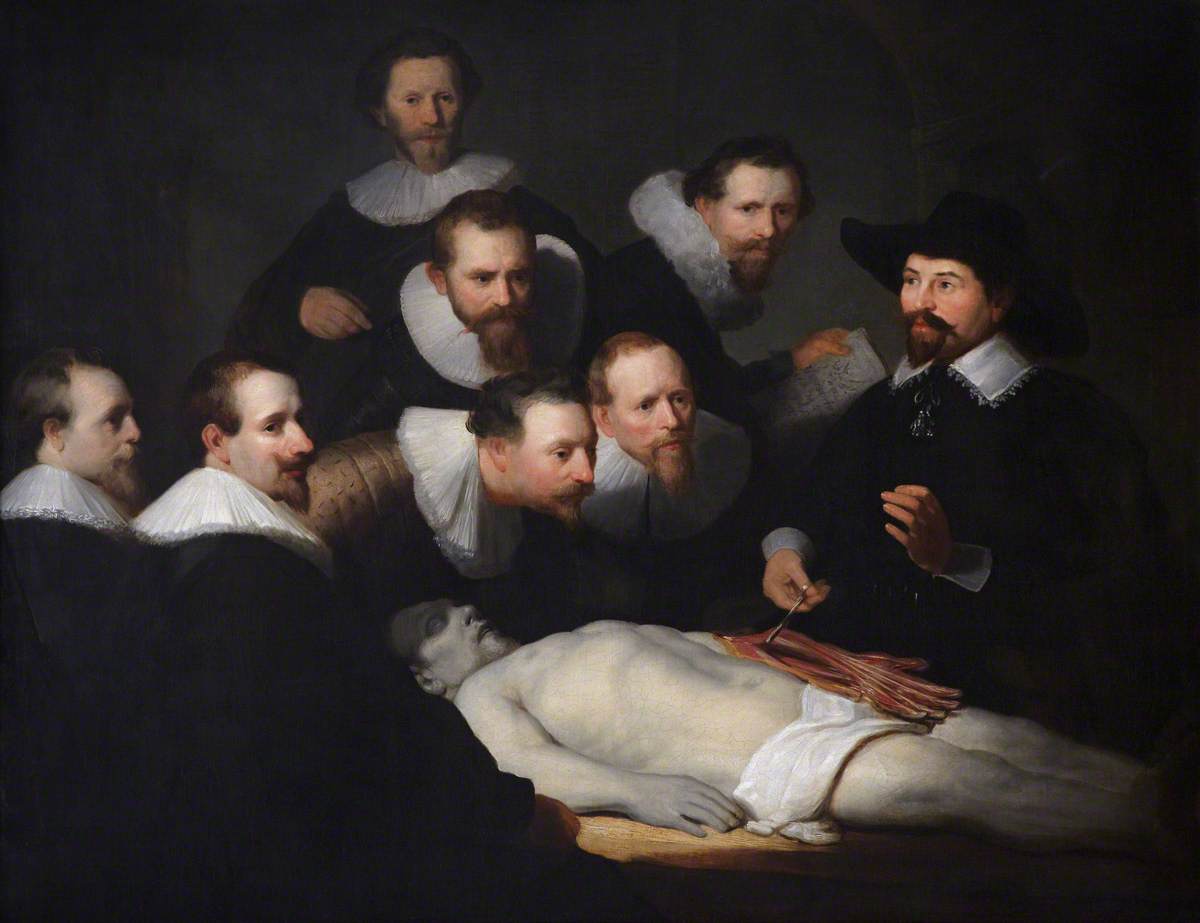 Reproduction du tableau « La leçon d'anatomie du Dr Tulp - Rembrandt » par Alpha Reproduction en peinture à l’huile