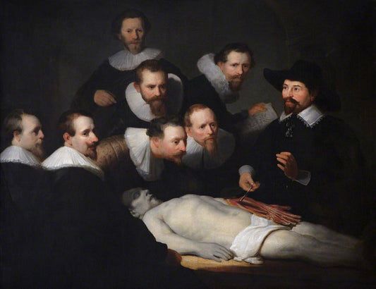 Reproduction du tableau « La leçon d'anatomie du Dr Tulp - Rembrandt » par Alpha Reproduction en peinture à l’huile