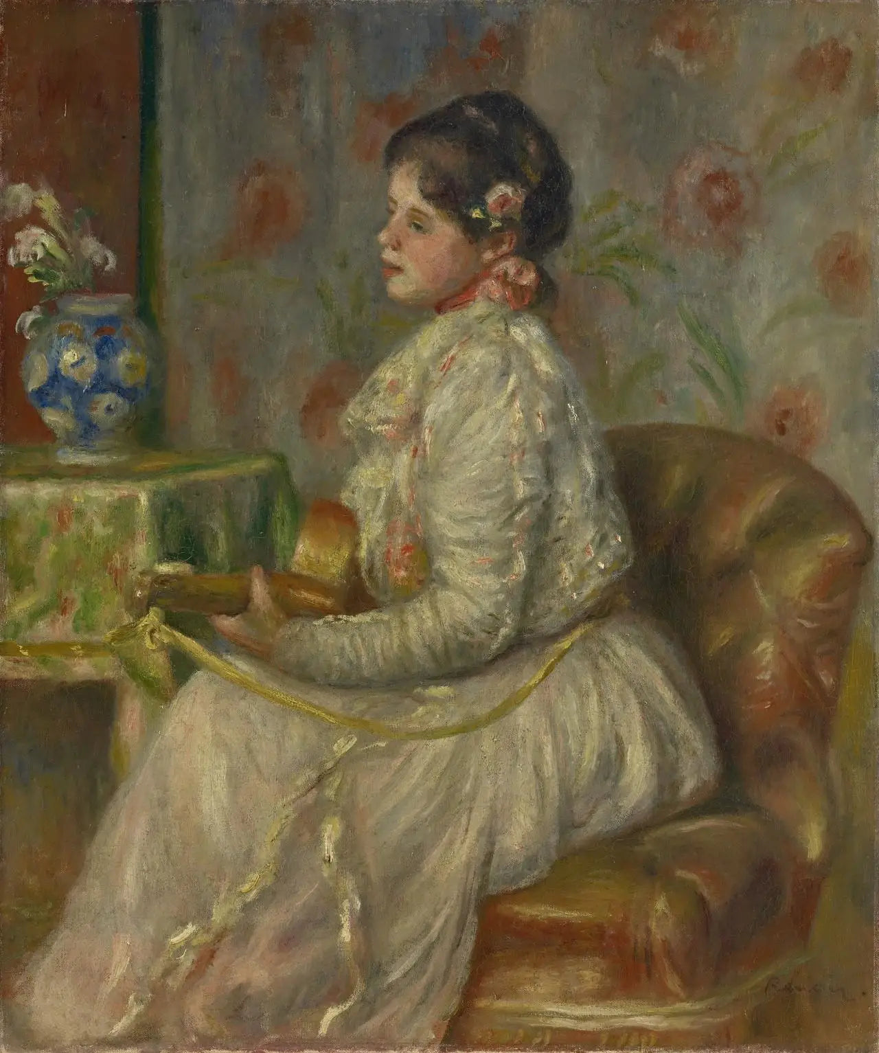 Reproduction du tableau « Le guitariste - Pierre-Auguste Renoir » par Alpha Reproduction en peinture à l’huile