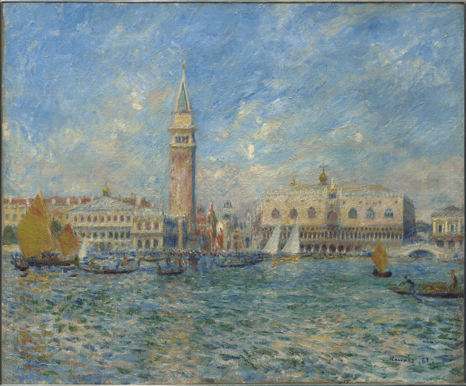 Reproduction du tableau « Palais des Doges, Venise - Pierre-Auguste Renoir » par Alpha Reproduction en peinture à l’huile