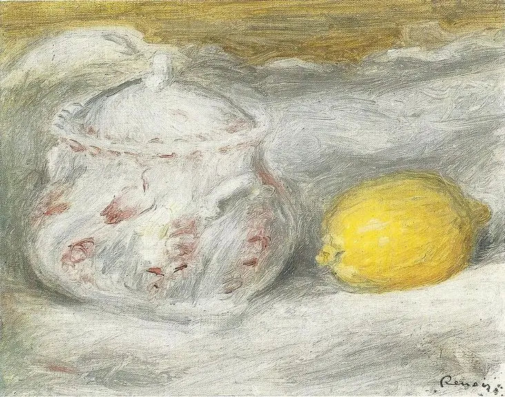 Сахарница и лимон - Пьер-Огюст Ренуар