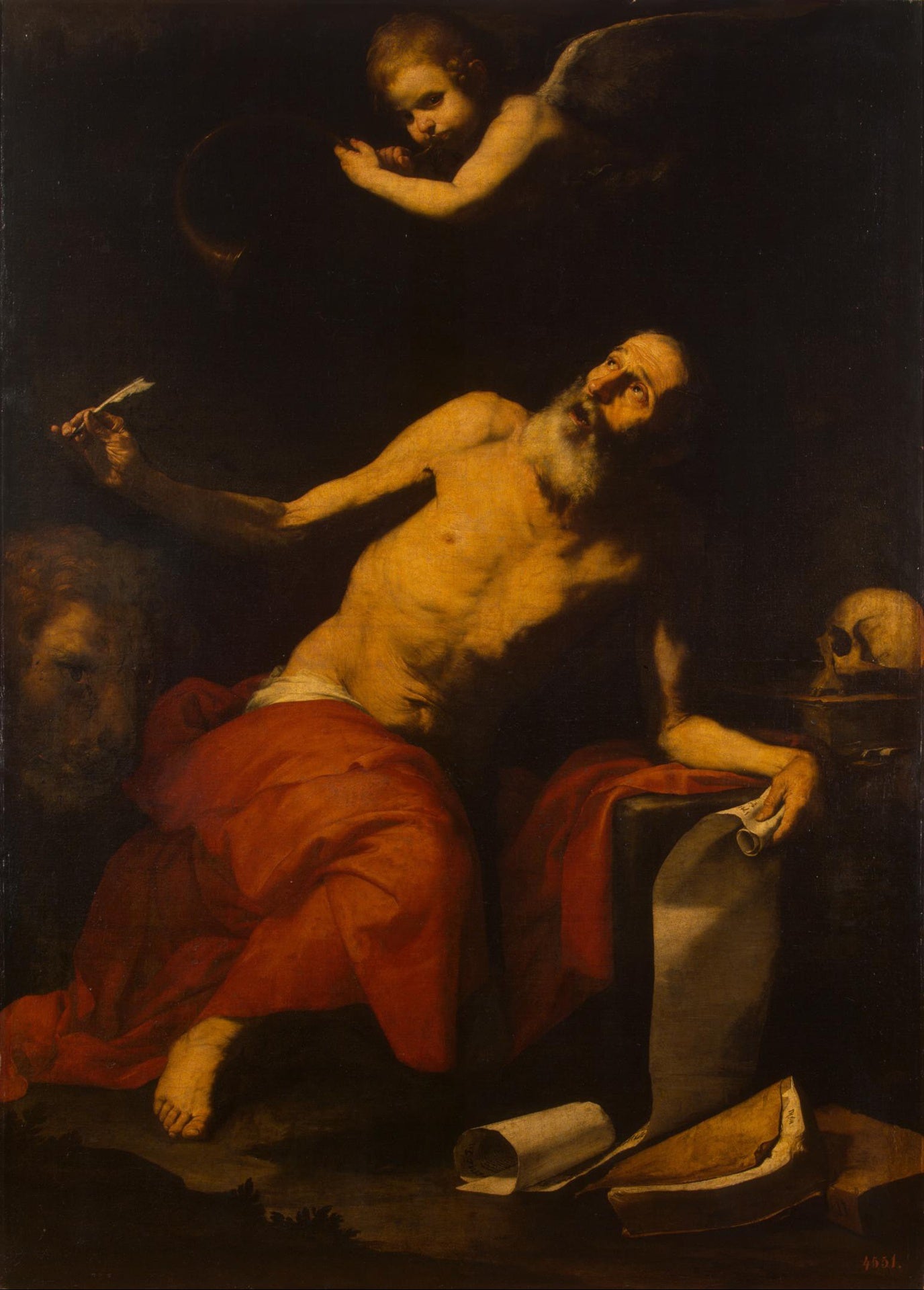 Saint Jérôme et l’Ange - Jusepe de Ribera - Alpha Reproduction
