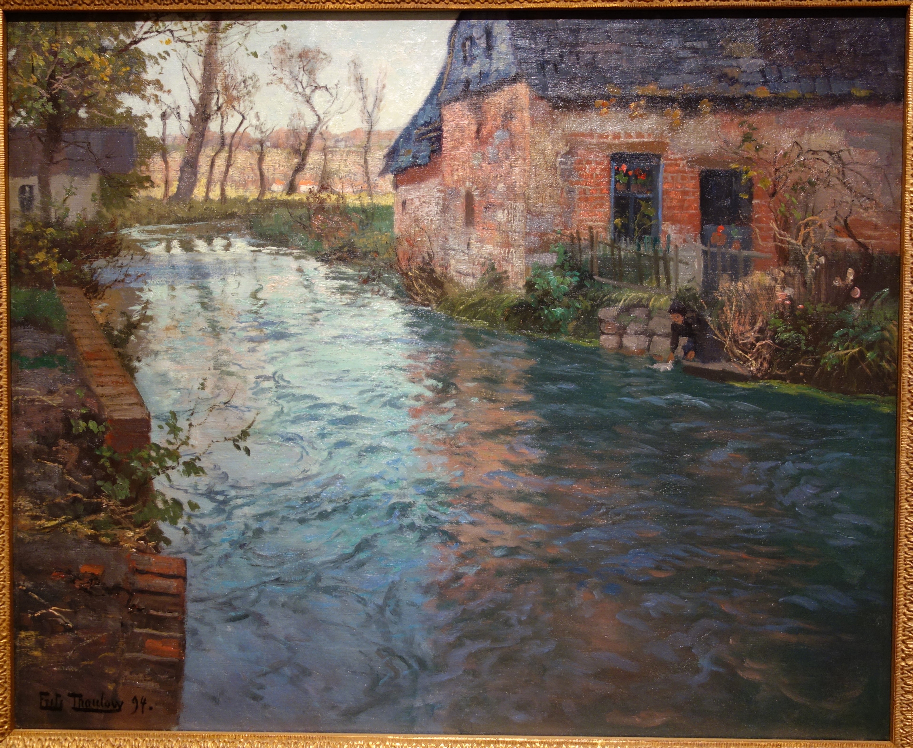 Rivière en Normandie - Frits Thaulow