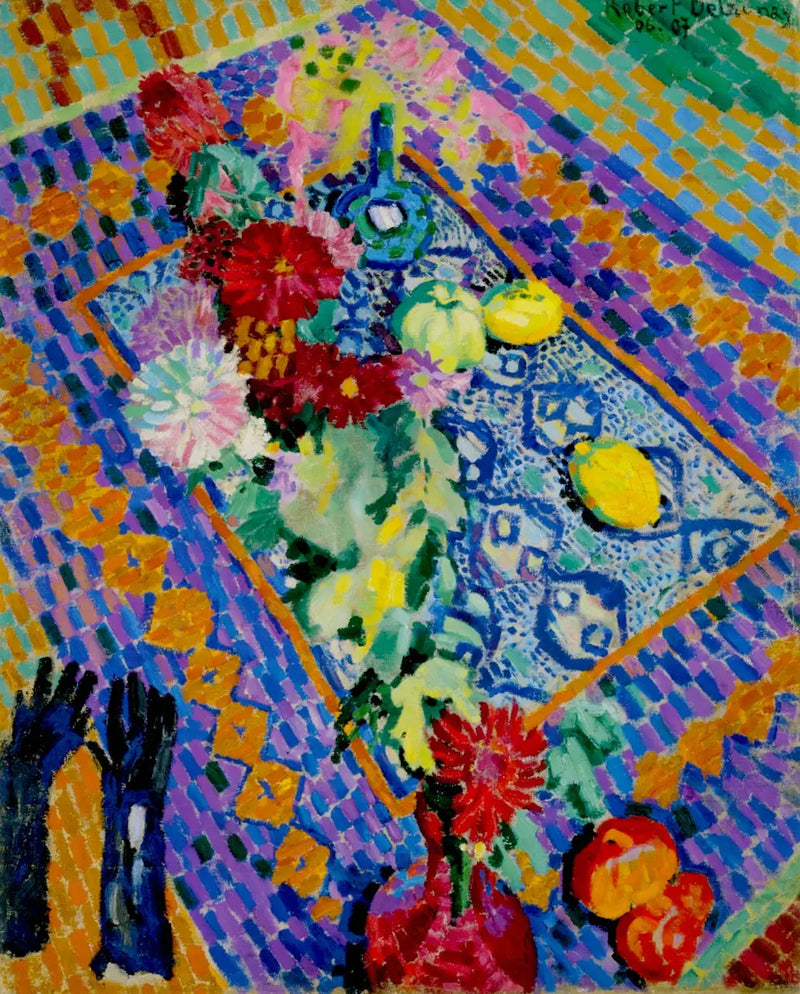 Натюрморт с перчатками - Робер Делаunay
