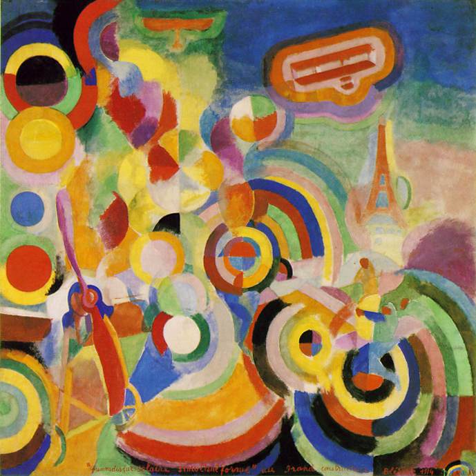 Reproduction du tableau « Hommage à Blériot - Robert Delaunay » par Alpha Reproduction en peinture à l’huile
