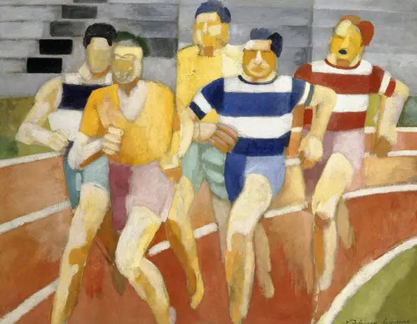 Reproduction du tableau « Les Coureurs - Robert Delaunay » par Alpha Reproduction en peinture à l’huile