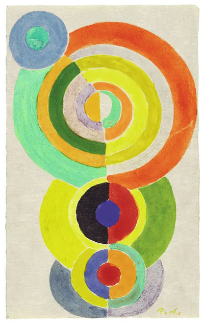 Reproduction du tableau « Rythme - Robert Delaunay » par Alpha Reproduction en peinture à l’huile