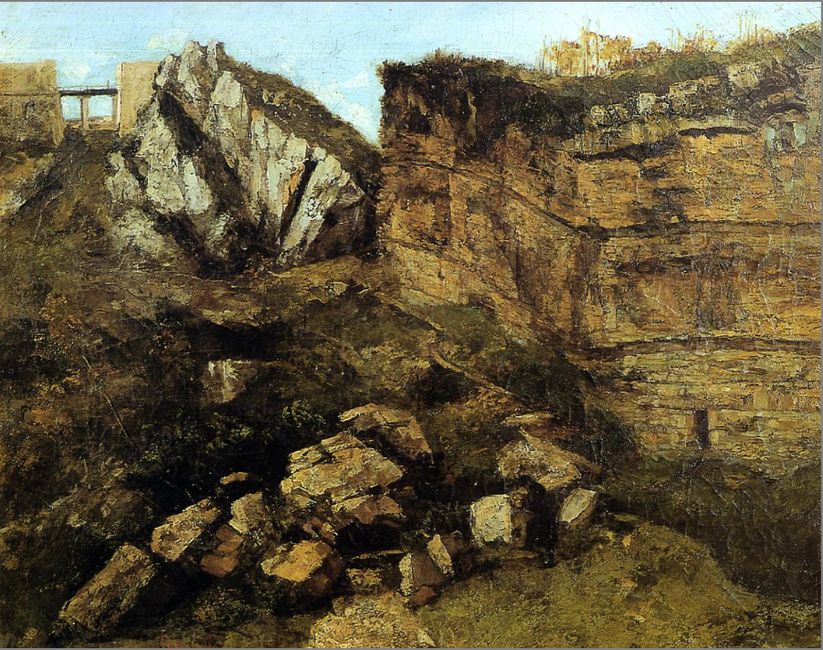 La roche pourrie - Gustave Courbet