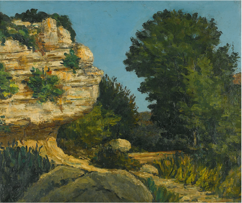 Reproduction du tableau « Rochers - Paul Cézanne » par Alpha Reproduction en peinture à l’huile