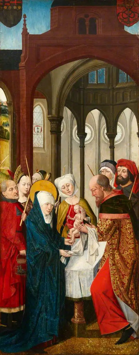 Триптих Вестон (триптих, левая крыло, внутренняя сторона) - Rogier van der Weyden