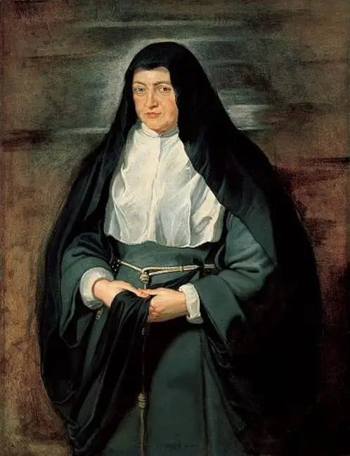 Portrait de l’archiduchesse Isabelle-Claire Eugénie régente espagnole des Pays-Bas en habit de clarisse - Peter Paul