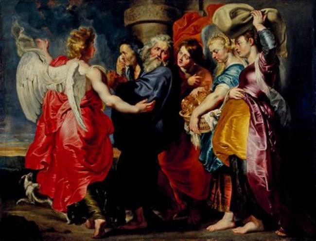 La fuite de Lot et de sa famille de Sodome (Genèse 19 : 12-24), après 1615 - Peter Paul Rubens