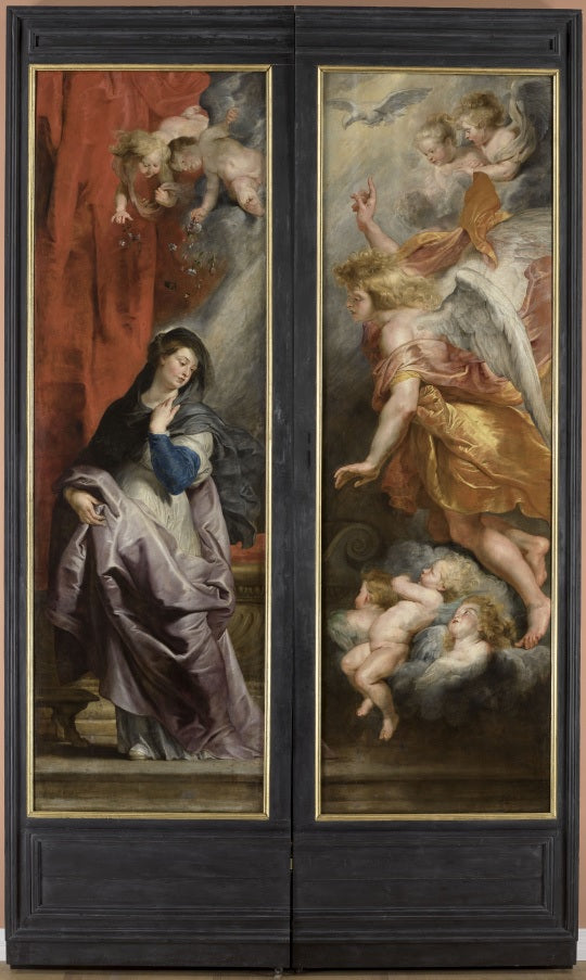 Triptyque de saint Etienne : Annonciation - Peter Paul Rubens