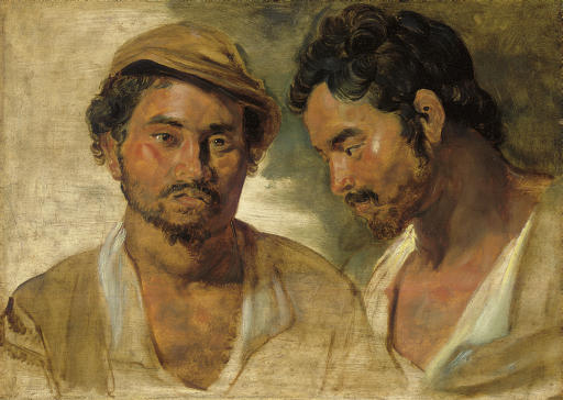 Deux têtes d'étude d'un homme du Sud - Peter Paul Rubens