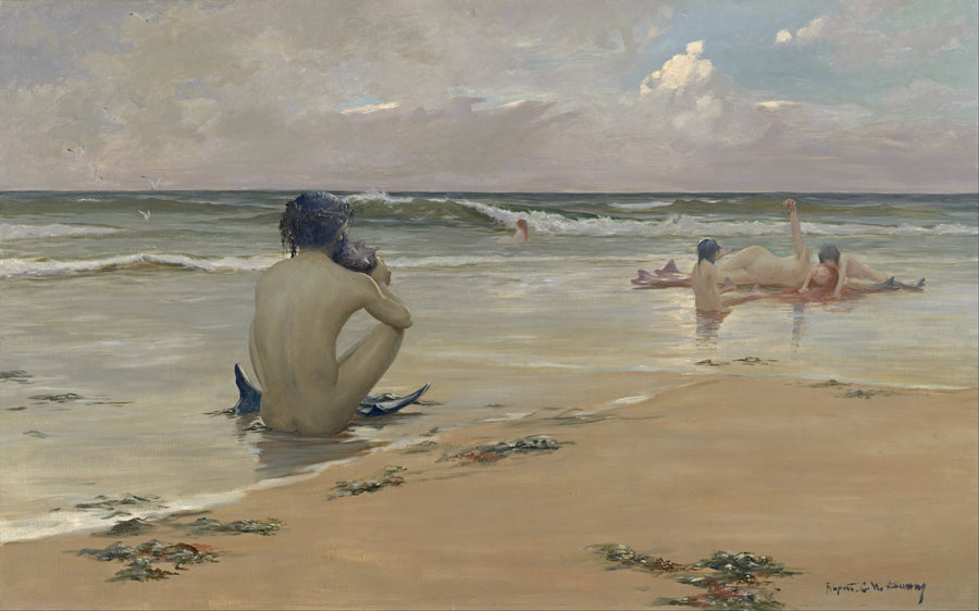 Rupert Bunny, Sea idyll, c. 1891, huile sur toile, National Gallery of Victoria