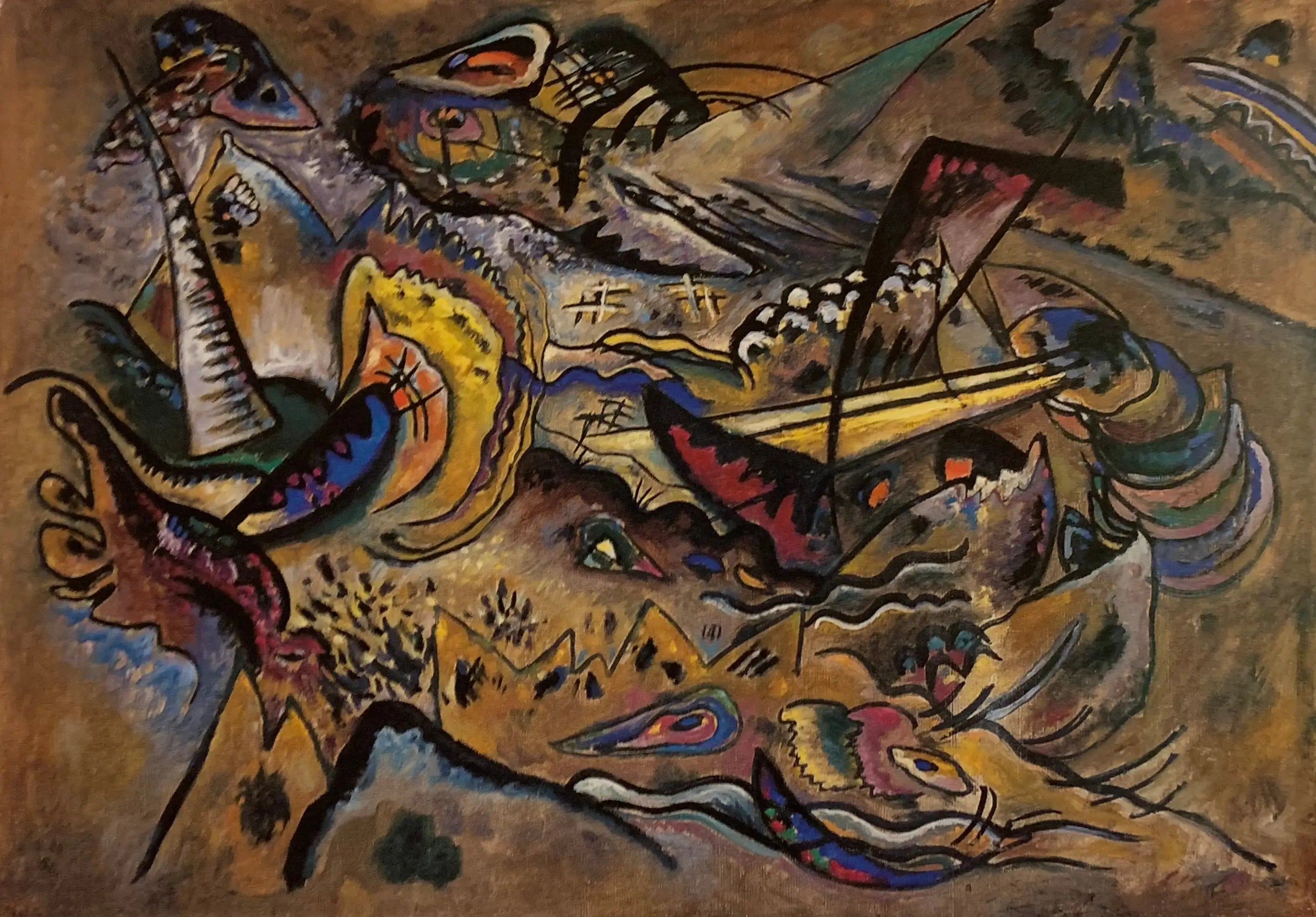 Reproduction du tableau « Au sud - Vassily Kandinsky » par Alpha Reproduction en peinture à l’huile