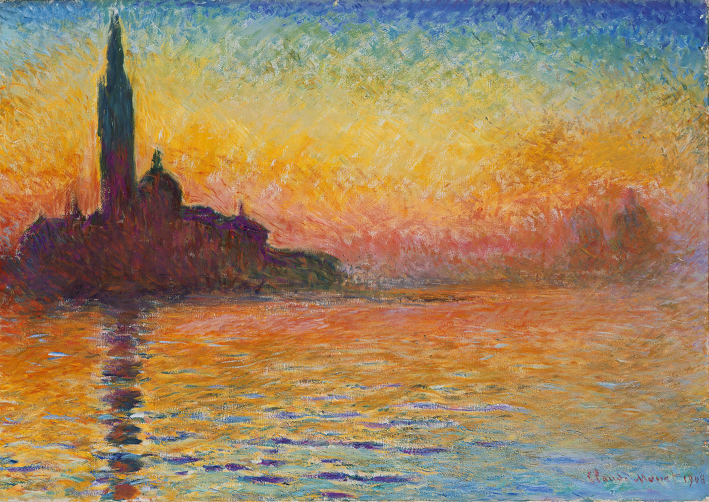 Сан-Джорджо Маджоре в сумерках – Клод Моне, 1908