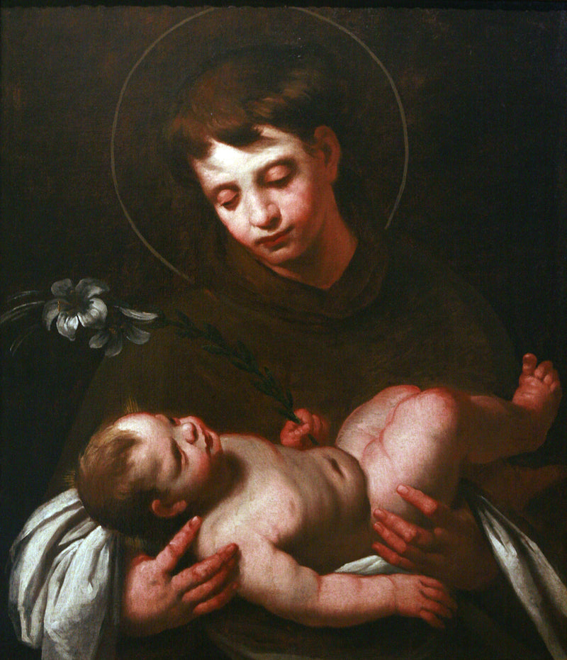 Saint Antoine de Padoue locataire l'Enfant Jésus - Bernardo Strozzi