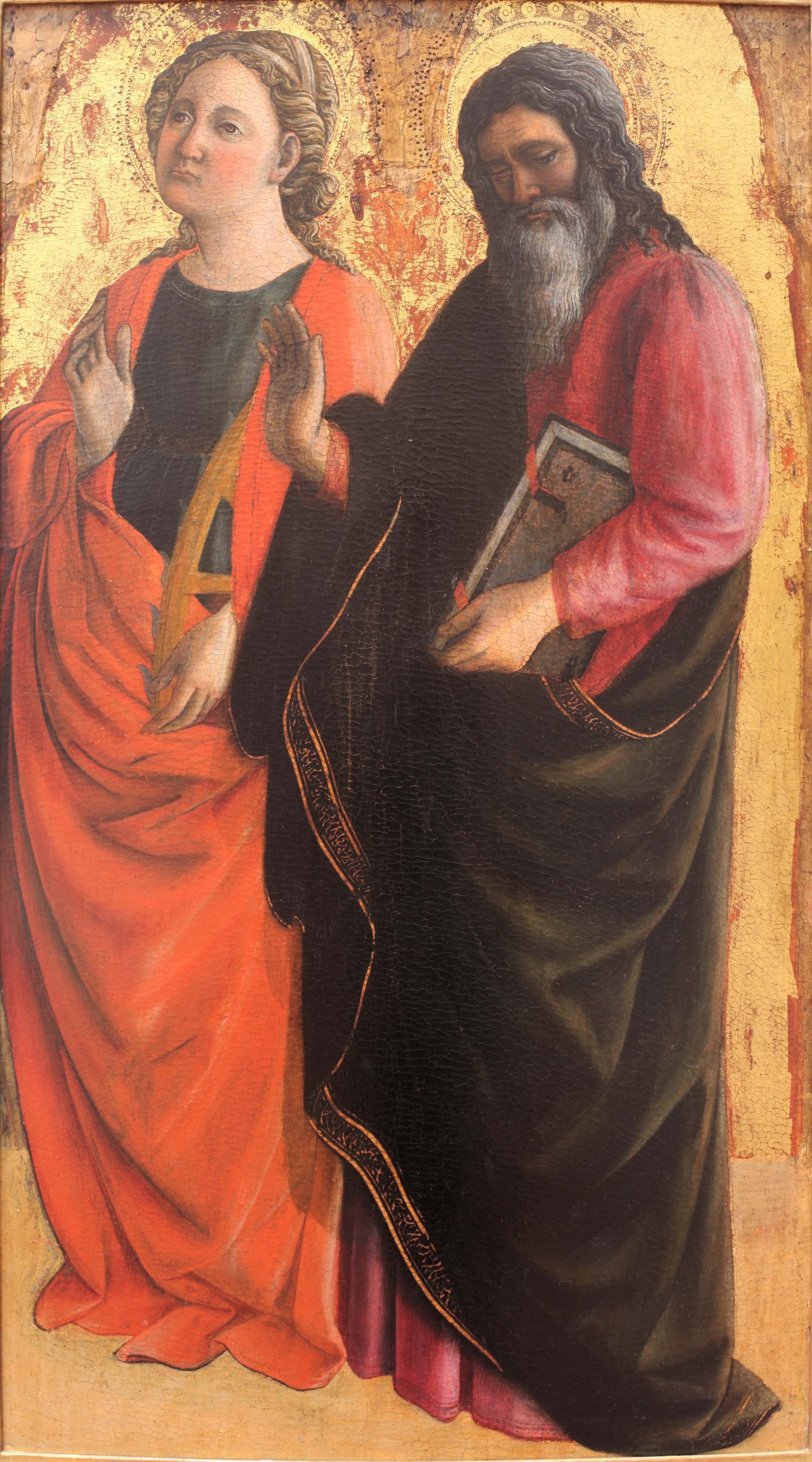 Sainte Catherine et un saint évangéliste - Fra Filippo Lippi