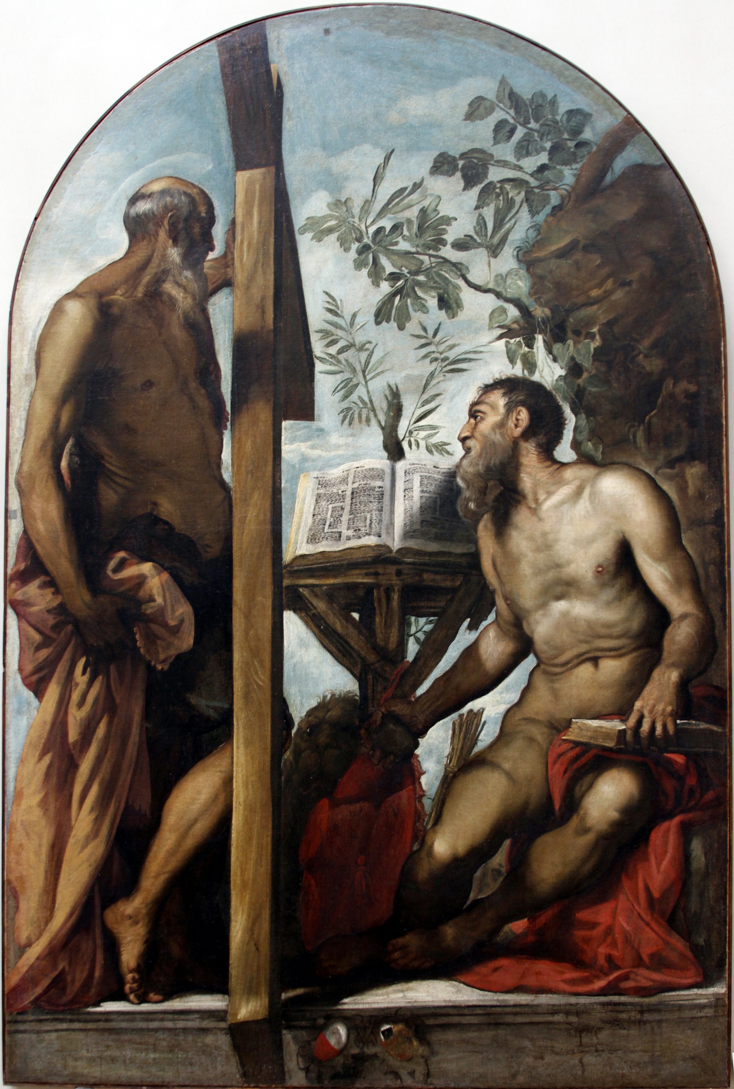 Saint André et Saint Jérôme - Jacopo Tintoretto