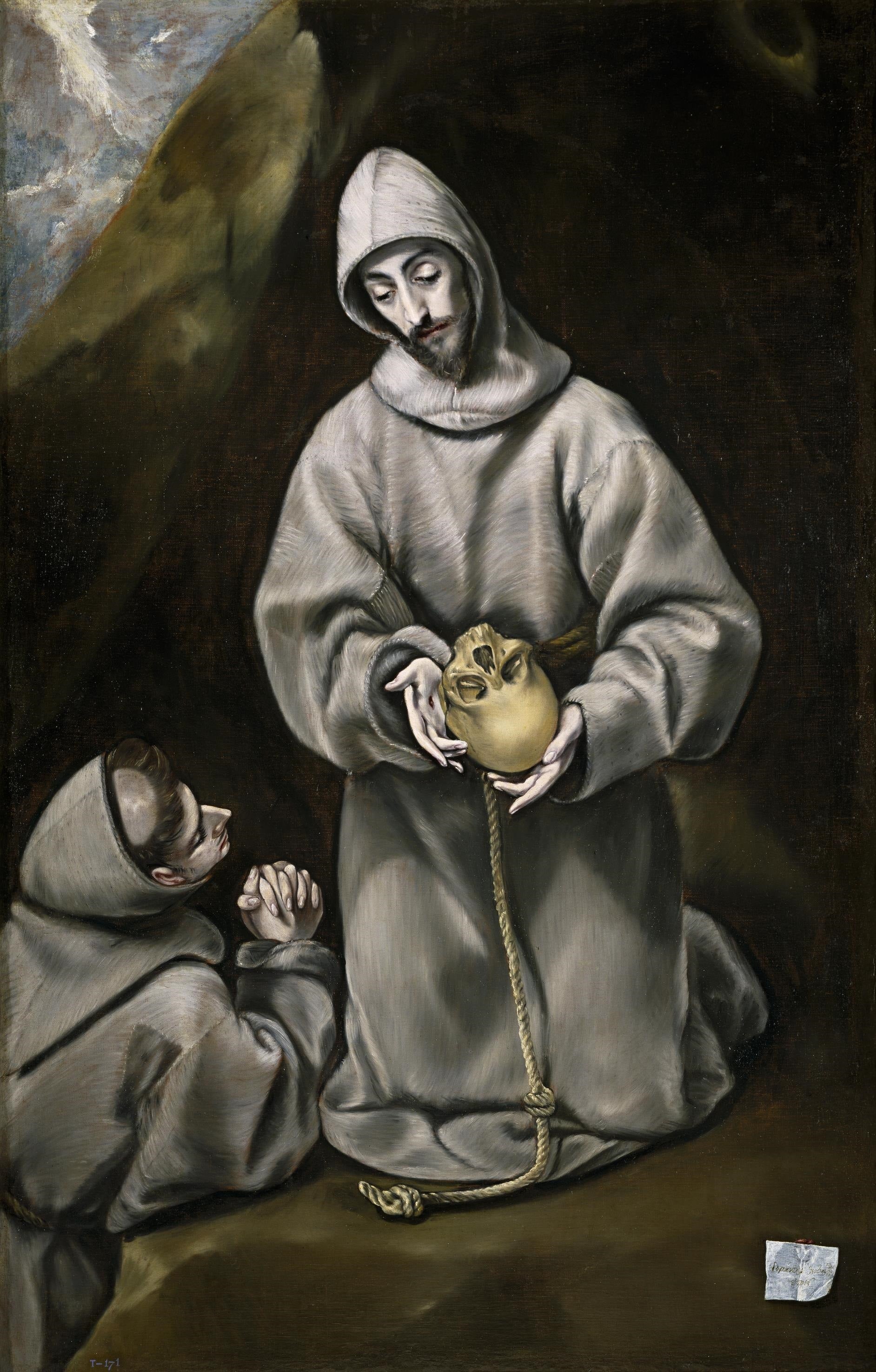 Saint François d'Assise et frère Léon méditant sur la mort - El Greco