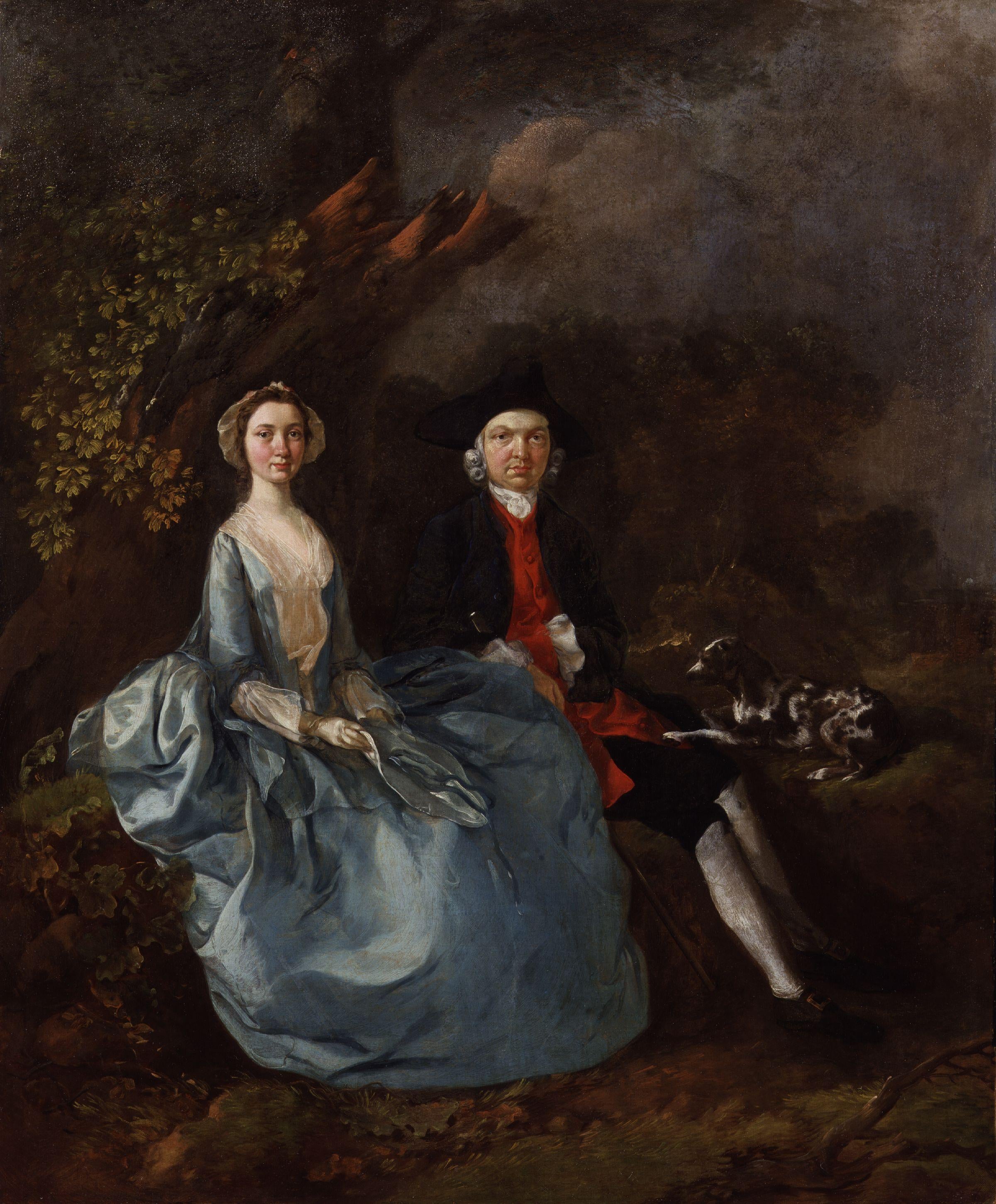 Sarah Kirby (née Bull); (John) Joshua Kirby - Thomas Gainsborough