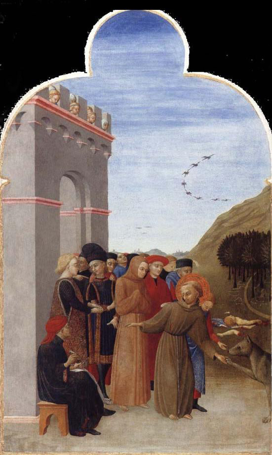 Le loup de Gubbio - Sassetta