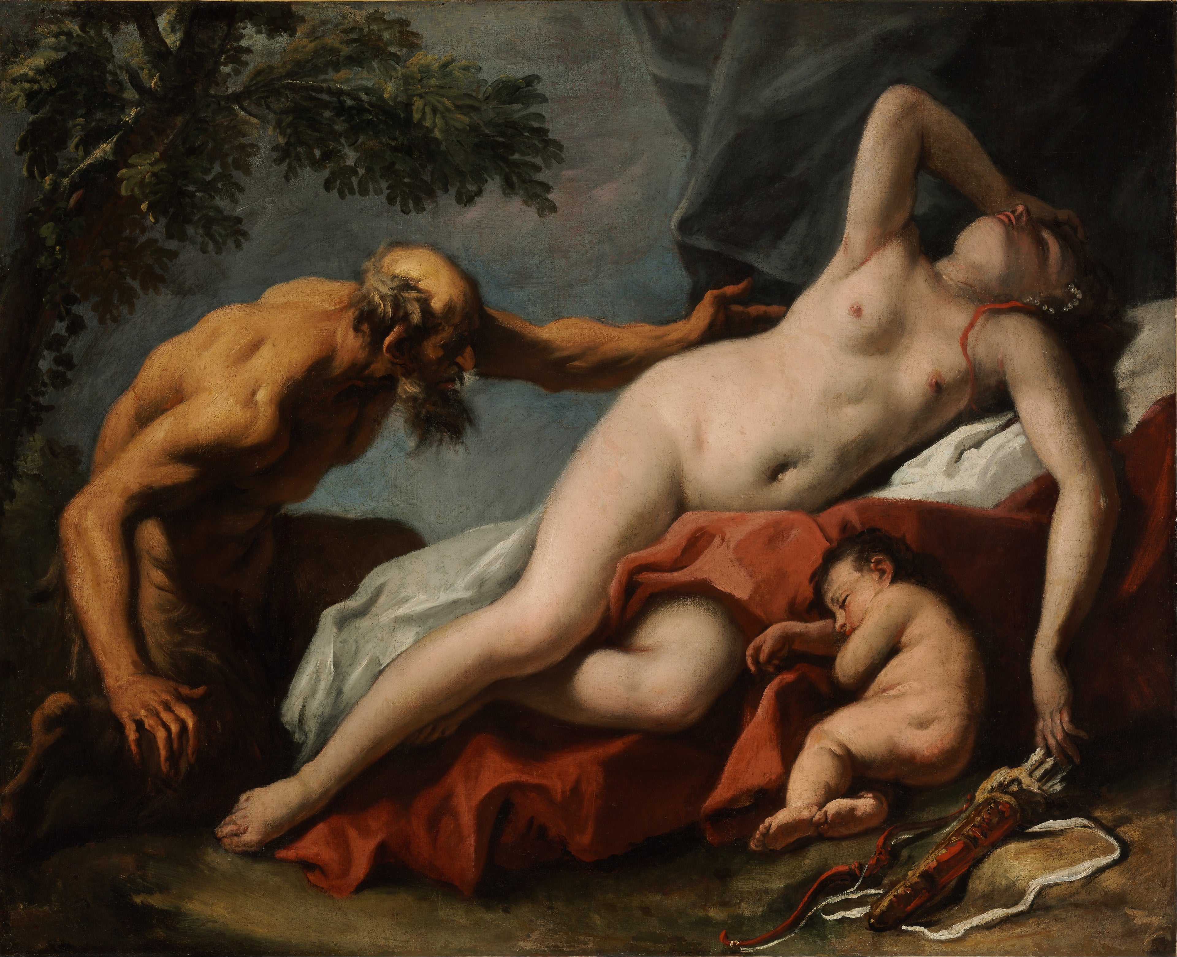 Vénus et Satyre - Sebastiano Ricci