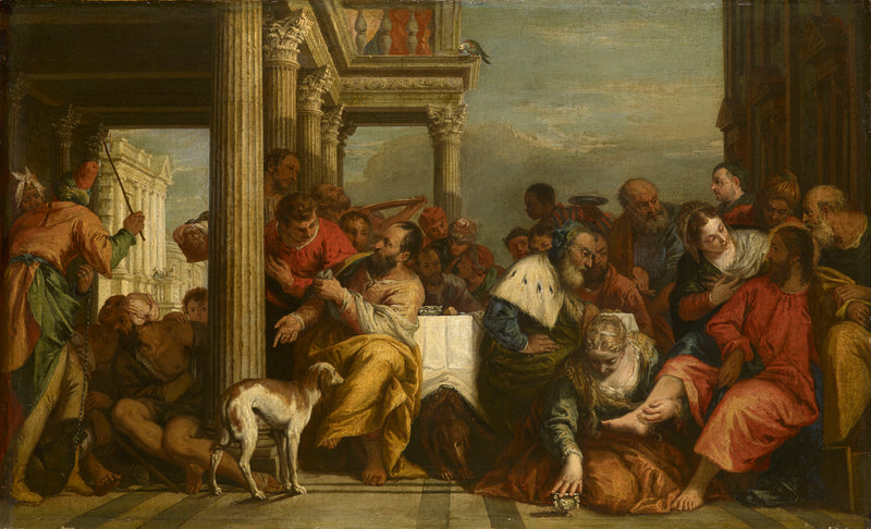 Мадонна, помазывающая ноги Христу - Себастьяно Риччи