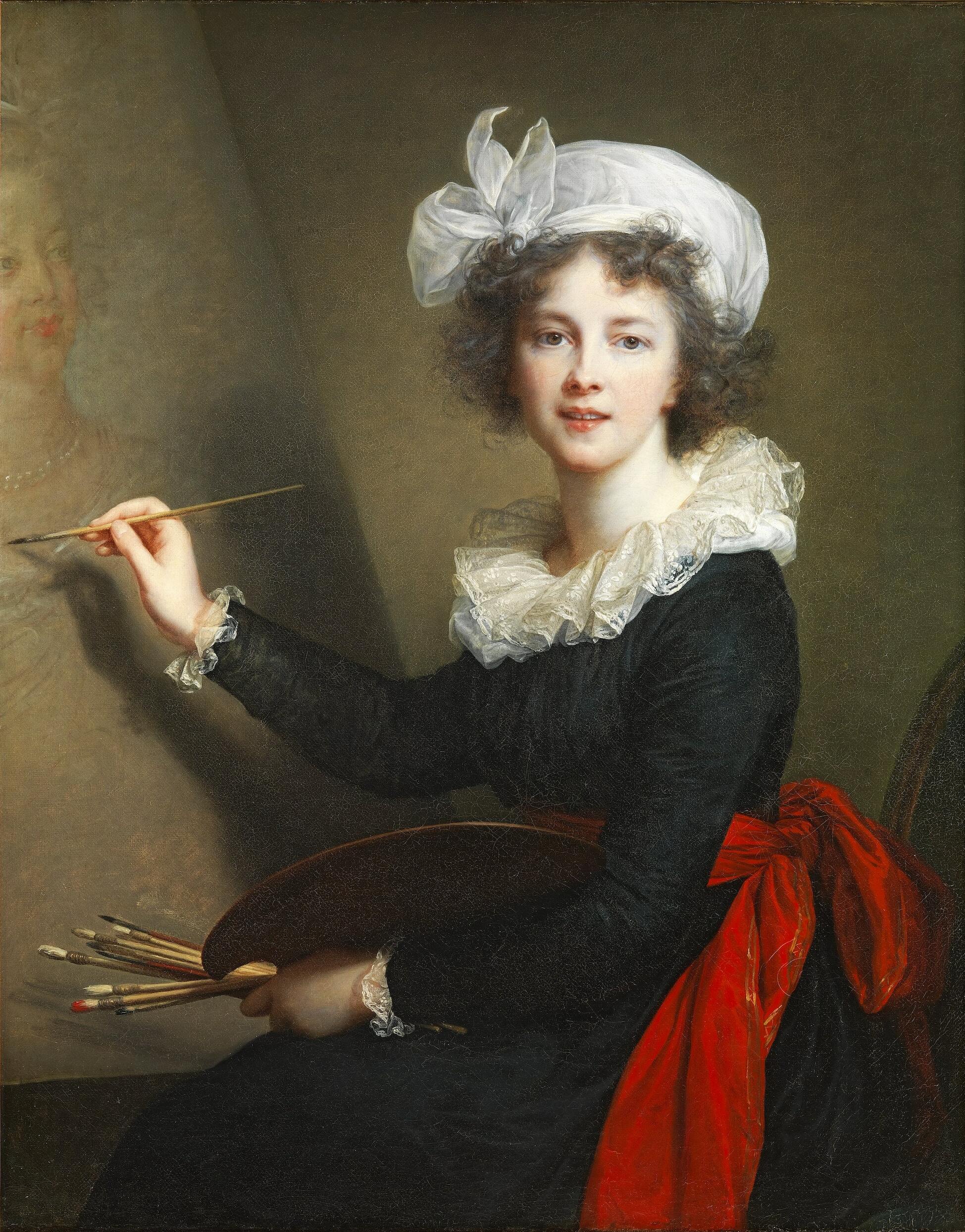 L'artiste exécutant un portrait de la reine Marie-Antoinette - Élisabeth Vigée Le Brun