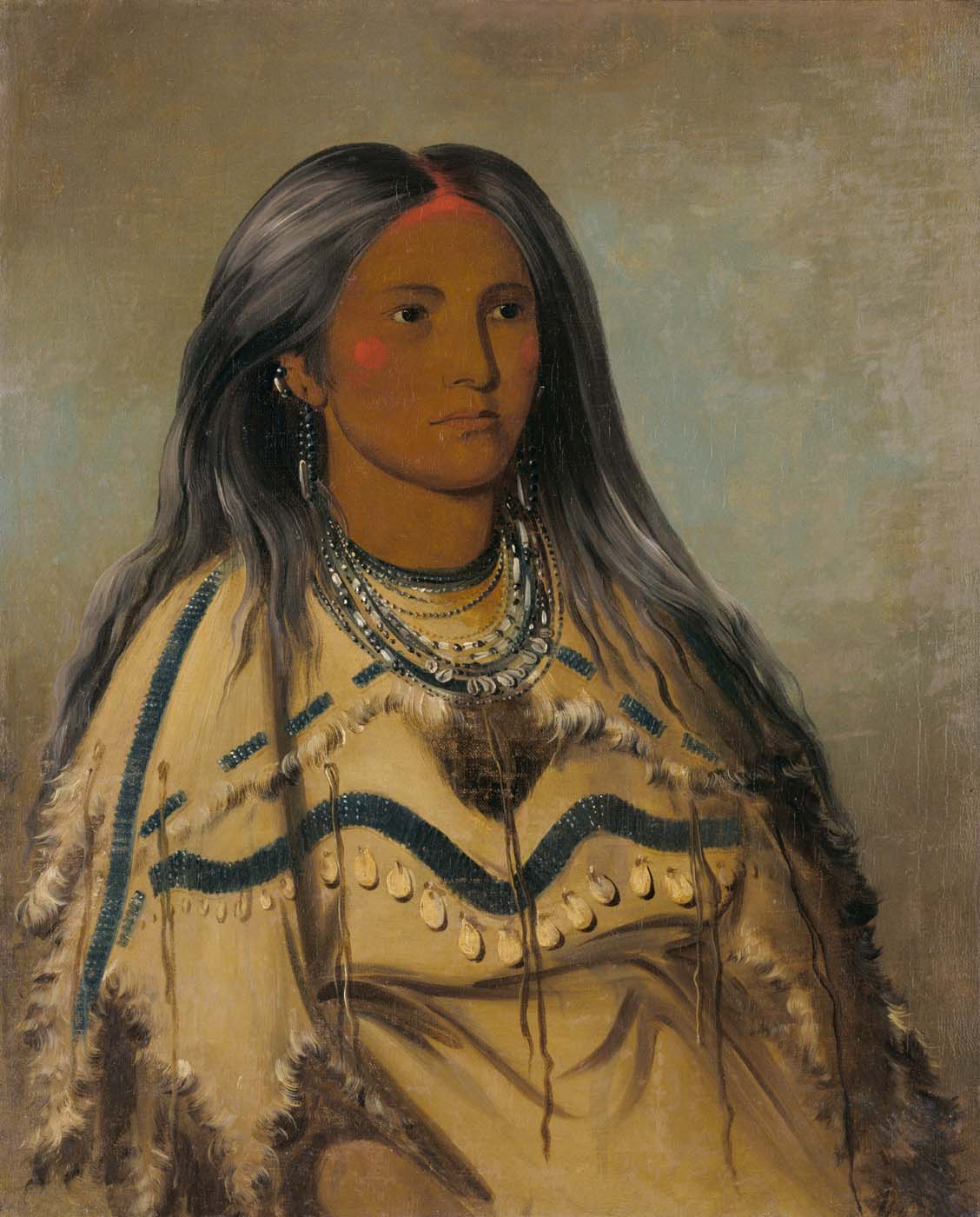 Sha-kó-ka, Mint, une jolie fille - George Catlin