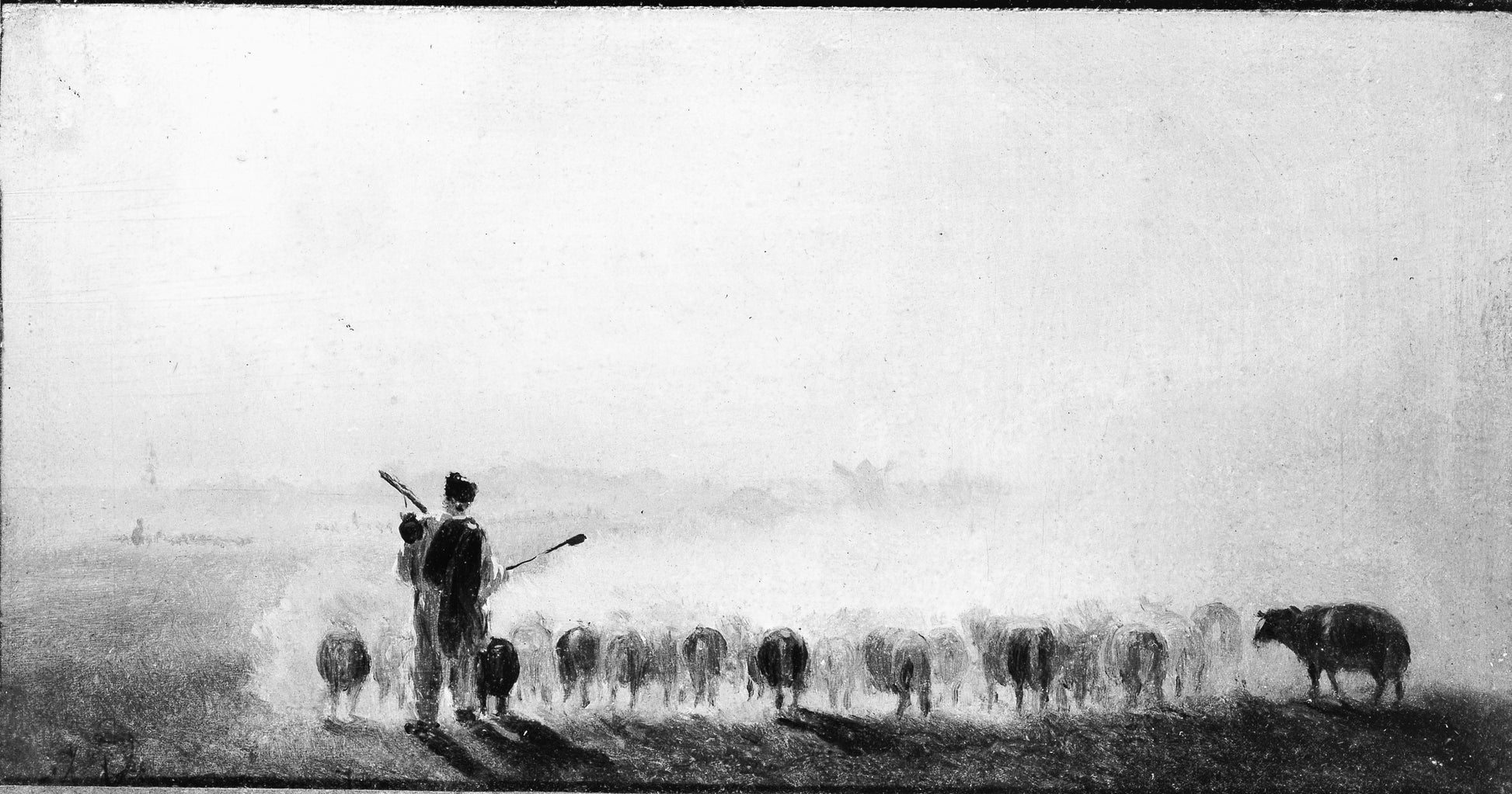 Berger avec un troupeau de moutons - Ilya Repin