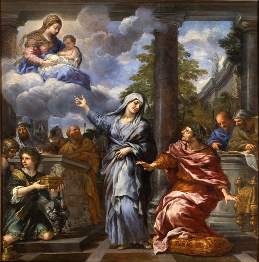 La Sibylle de Tibur annonçant à Auguste la naissance du Christ - Pietro da Cortona
