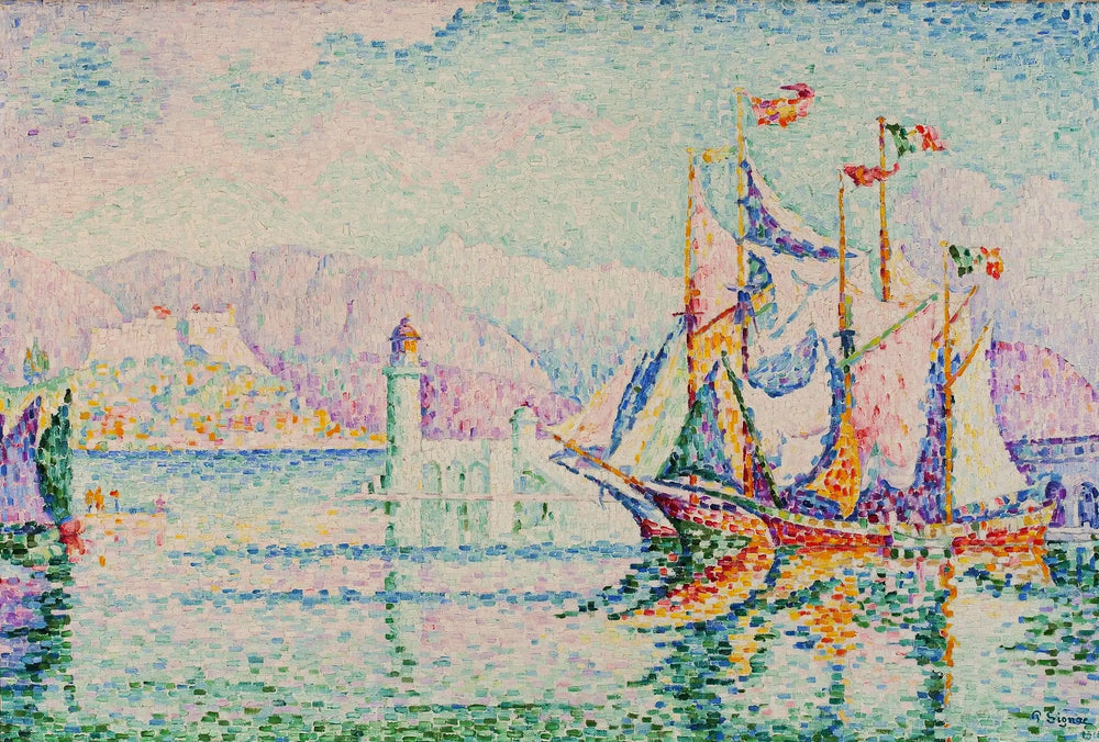Reproduction du tableau « Antibes - Le matin. - Paul Signac » par Alpha Reproduction en peinture à l’huile