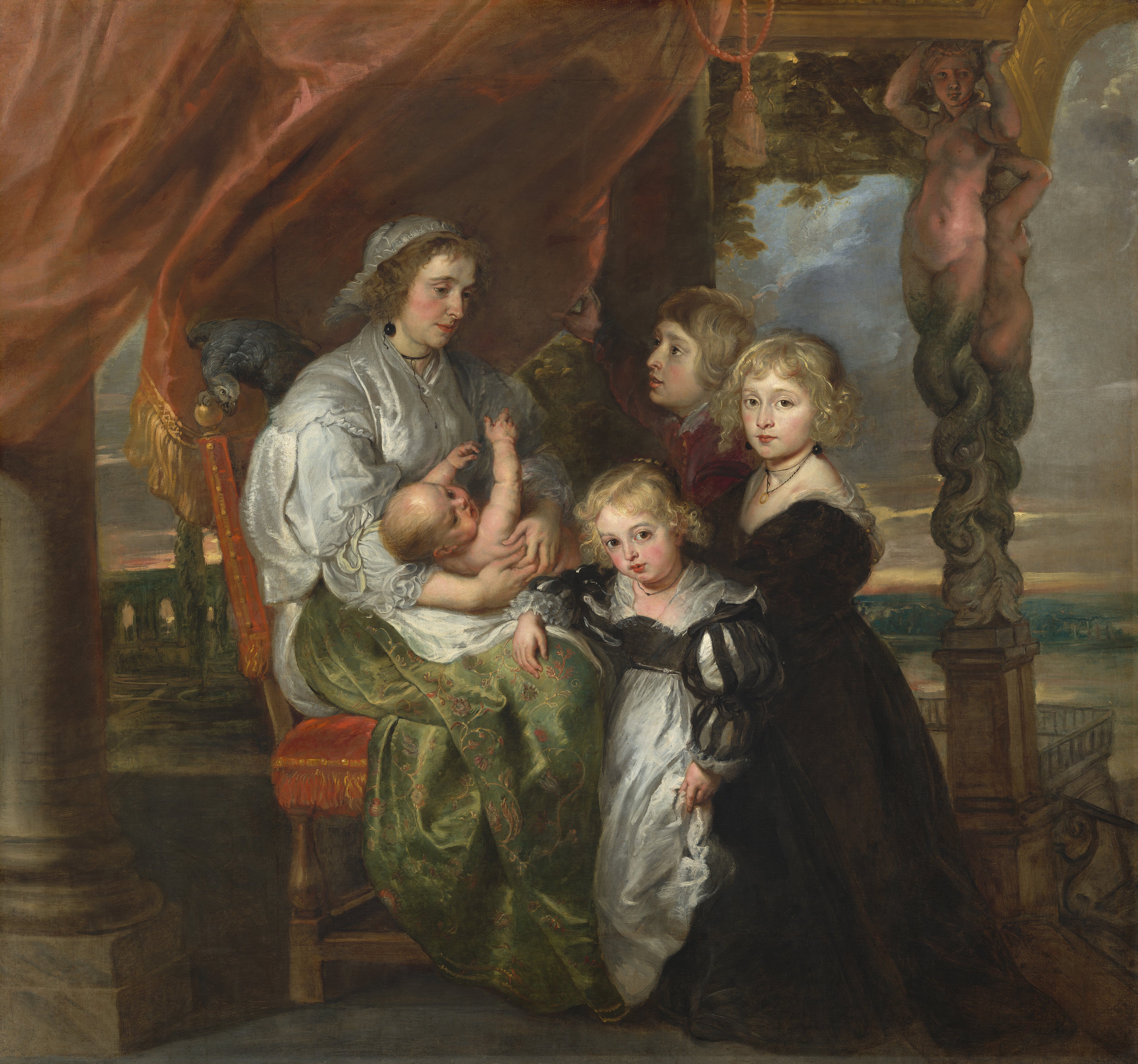 Deborah Kip, épouse de Sir Balthasar Gerbier, et ses enfants - Peter Paul Rubens