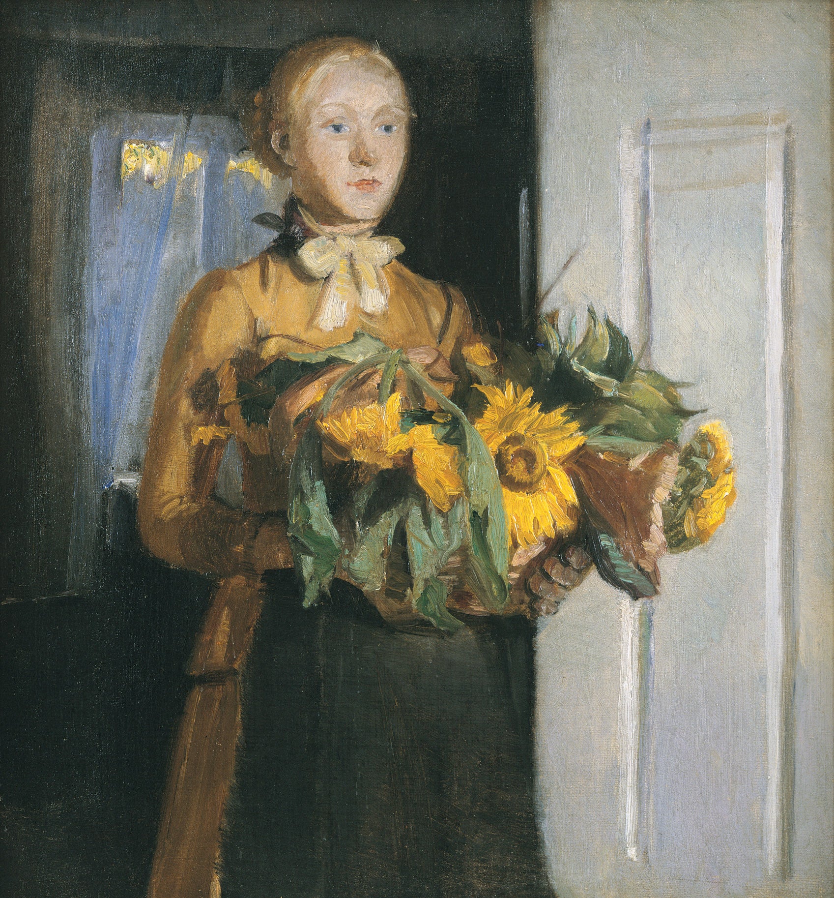 Croquis pour « La fille aux tournesols » - Michael Peter Ancher - Alpha Reproduction
