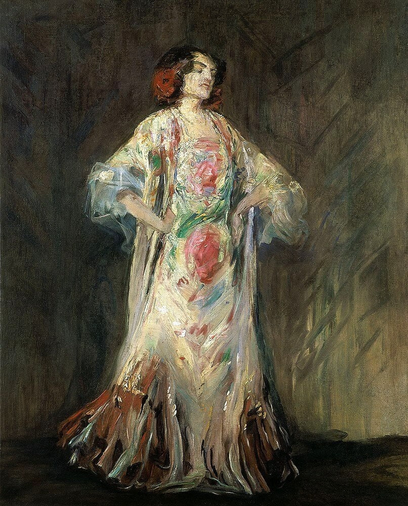 Portrait of a dancer Antonia Mercé called ’La Argentina’. - Max Slevogt - Alpha Reproduction