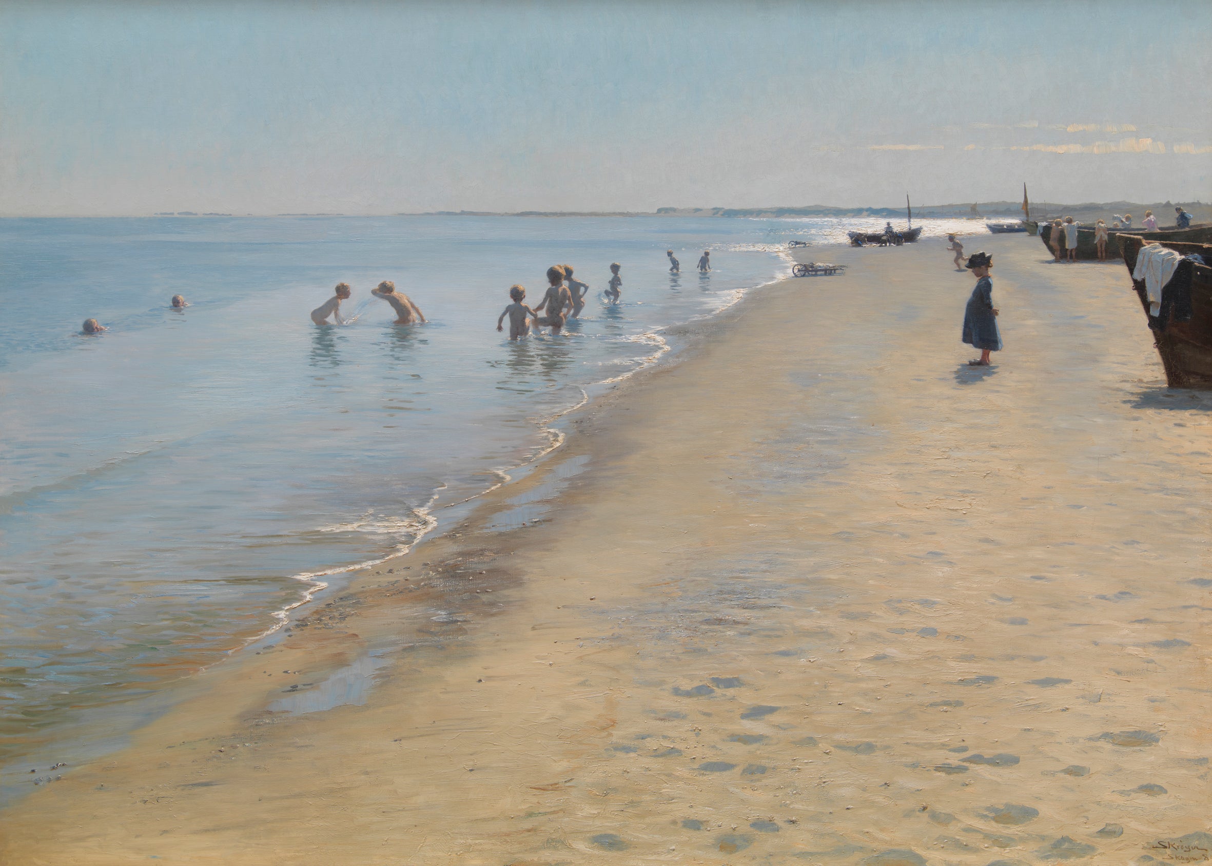 Un jour d'été sur la plage du sud de Skagen - Peder Severin Krøyer