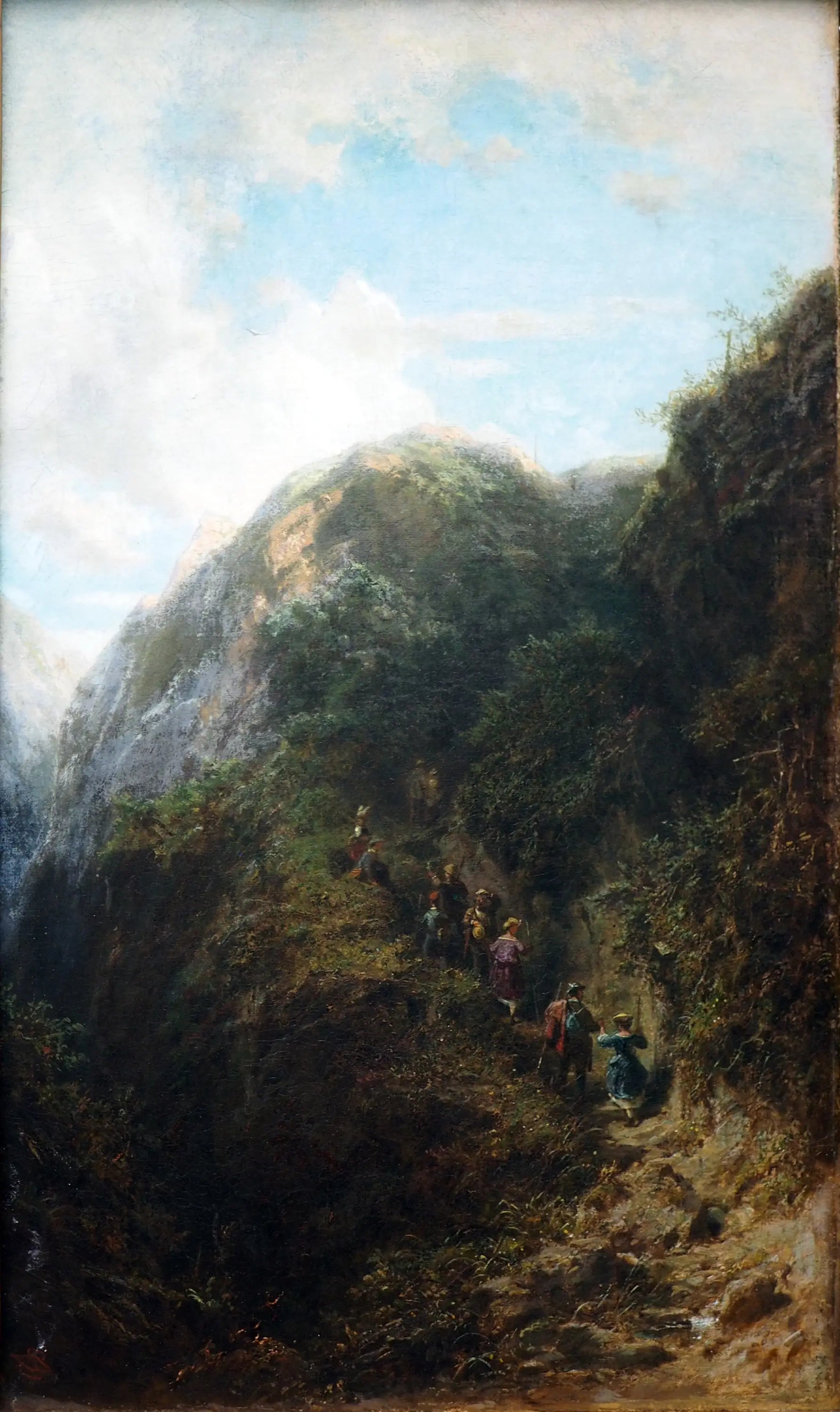 Touristes dans les montagnes - Carl Spitzweg - Alpha Reproduction