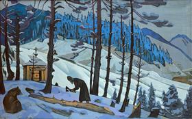 Saint Serge le Bâtisseur - Nicolas Roerich