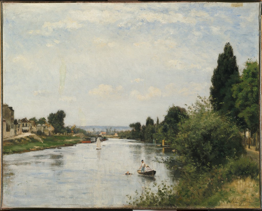 Paysage avec rivière - Stanislas Lépine - Alpha Reproduction