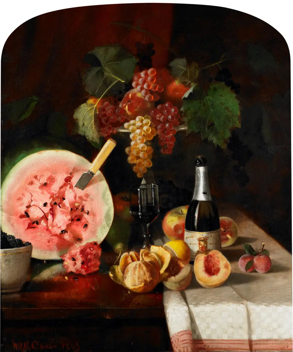 Nature morte à la pastèque - William Merritt Chase - Alpha Reproduction