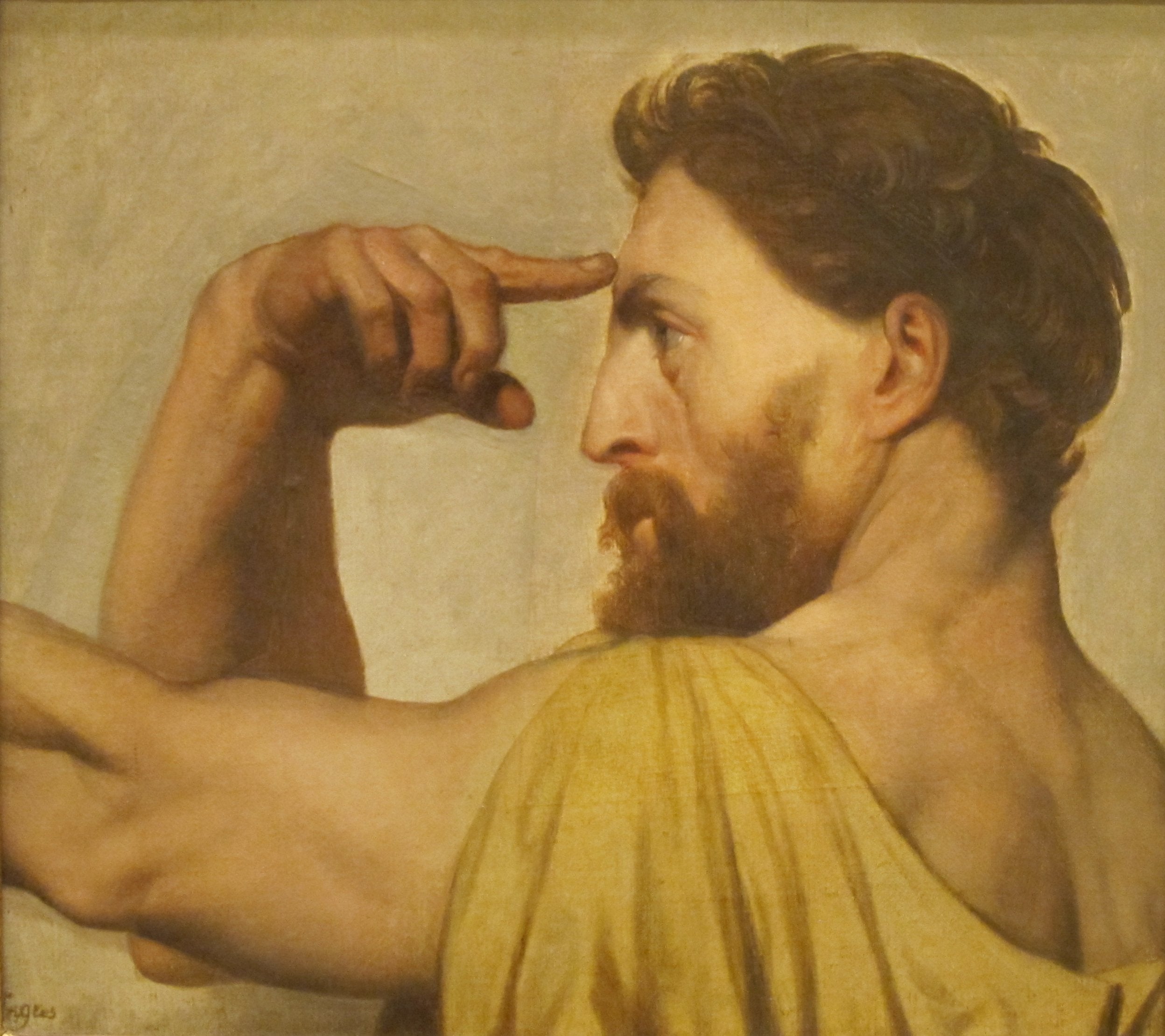 Фидий, эскиз к апофеозу Гомера - Жан-Огюст-Доминик Ингр