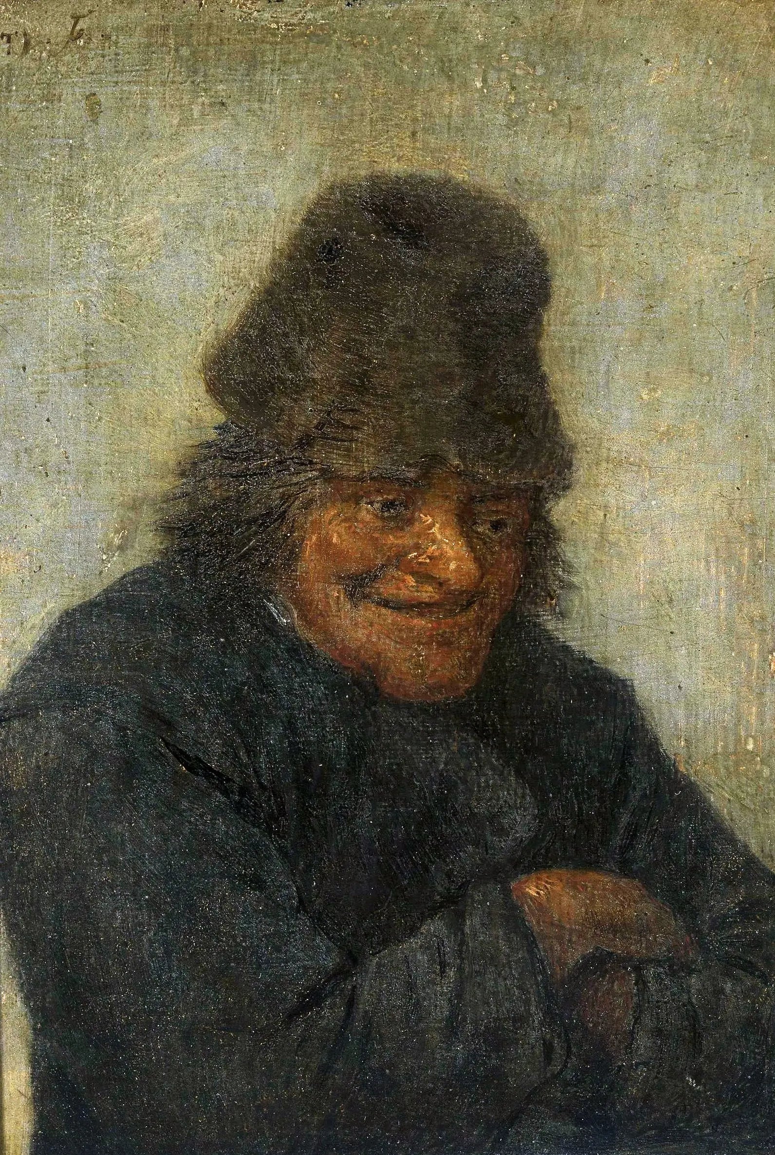 Le paysan souriant. - David Teniers le Jeune - Alpha Reproduction